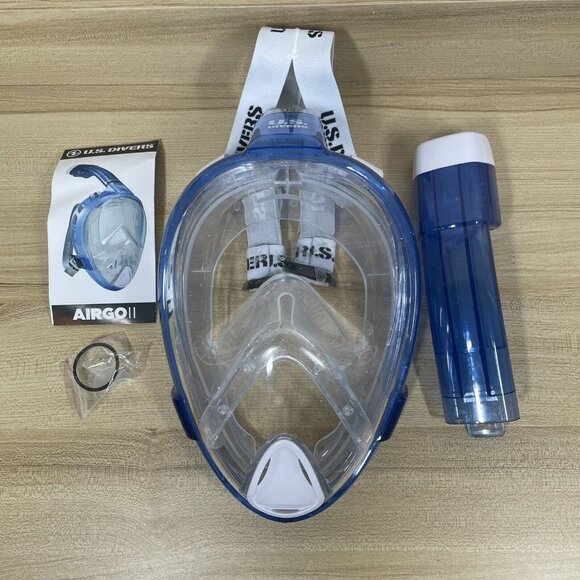 US Divers Airgo Full Face Snorkel Mask - Adult XS/SM Easy Breathe Snorkel System - Picture 6 of 7